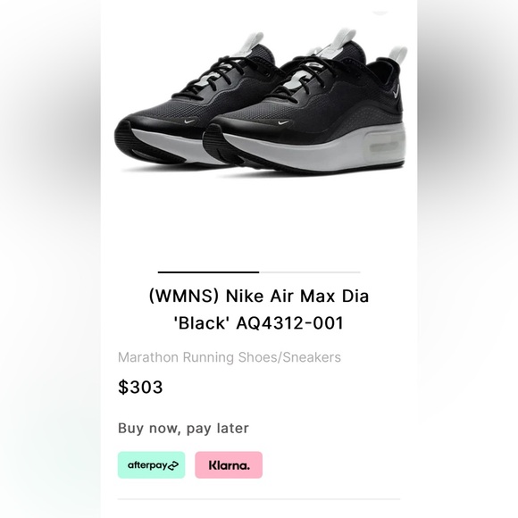 Nike Air Max Dia Black Summit White Sneakers AQ4312-001 Womens Shoes Size 9.5 - Picture 2 of 16